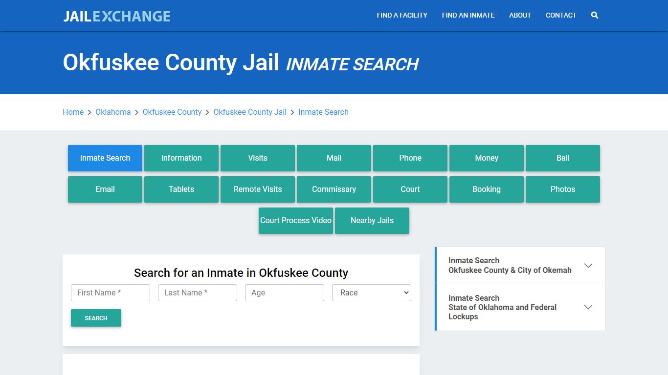 Okfuskee County Jail, OK Inmate Search: Roster & Mugshots